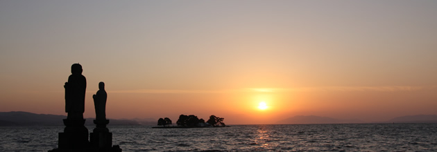 宍道湖夕日